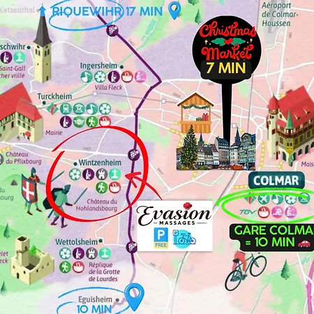Cosy Independante Evasion Env Colmar Daire *